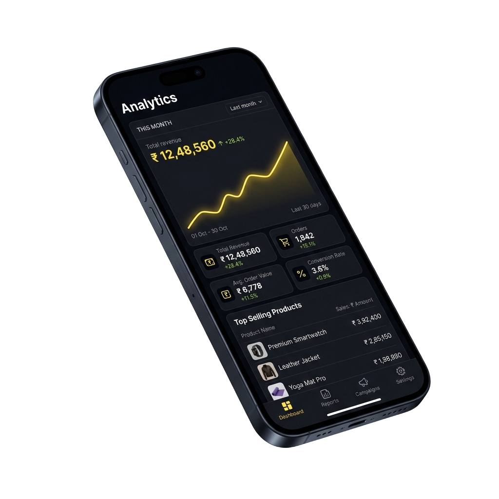 Performance Analytics Dashboard Mockup